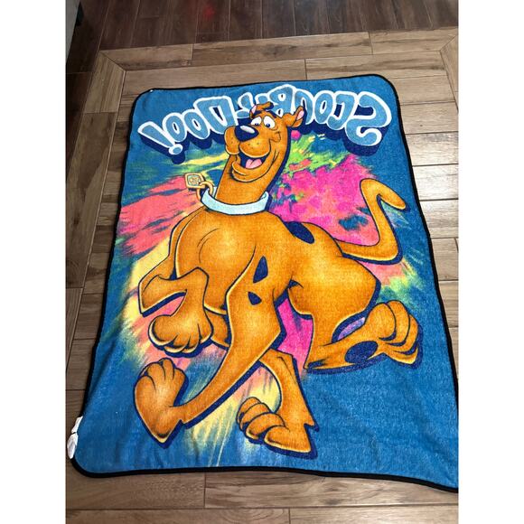 Scooby-Doo Cartoon Network Plush Soft Throw Blanket 42"x58" Tie-Dyed - Picture 7 of 13